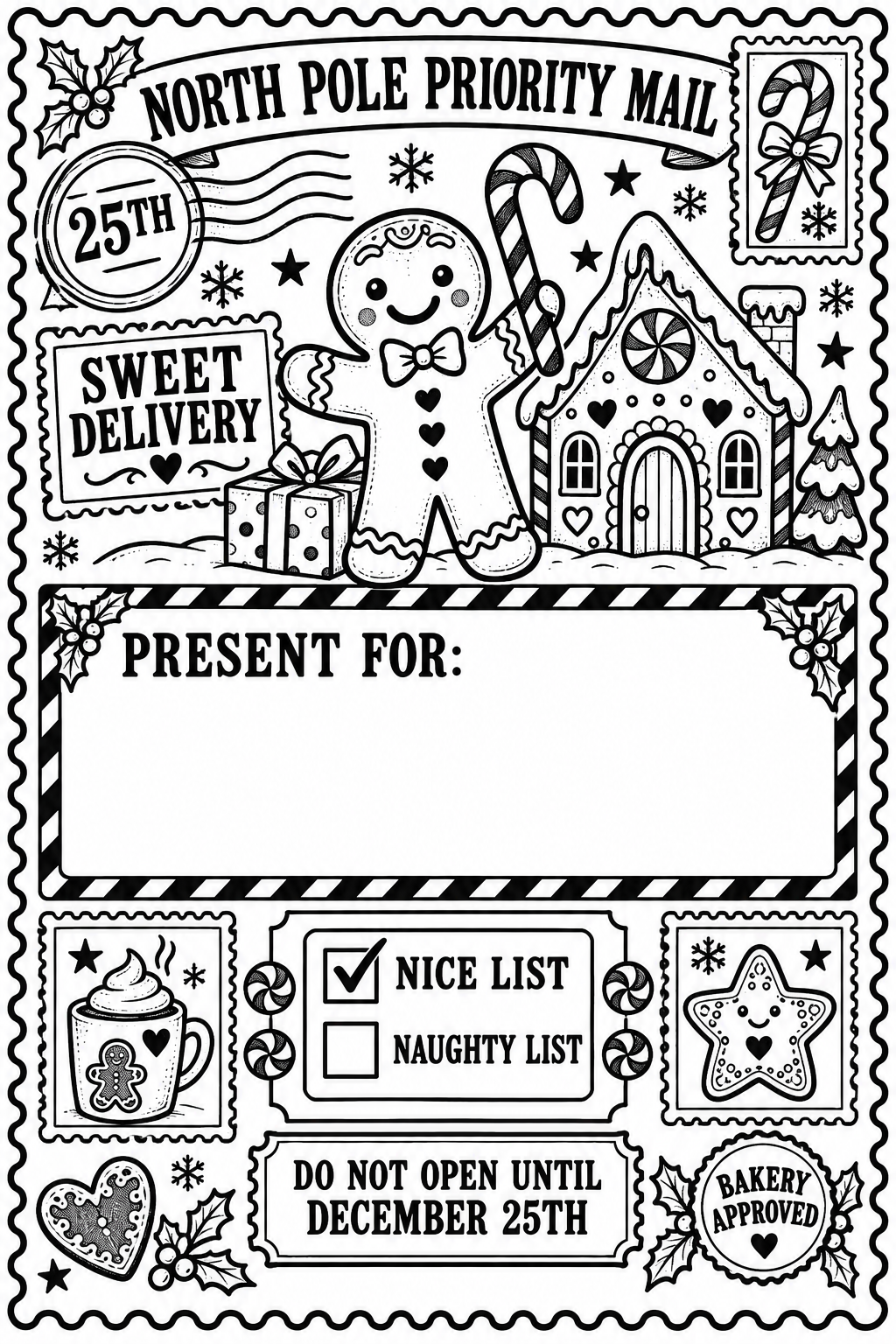 Personalised Christmas Present Labels – 10 Pack