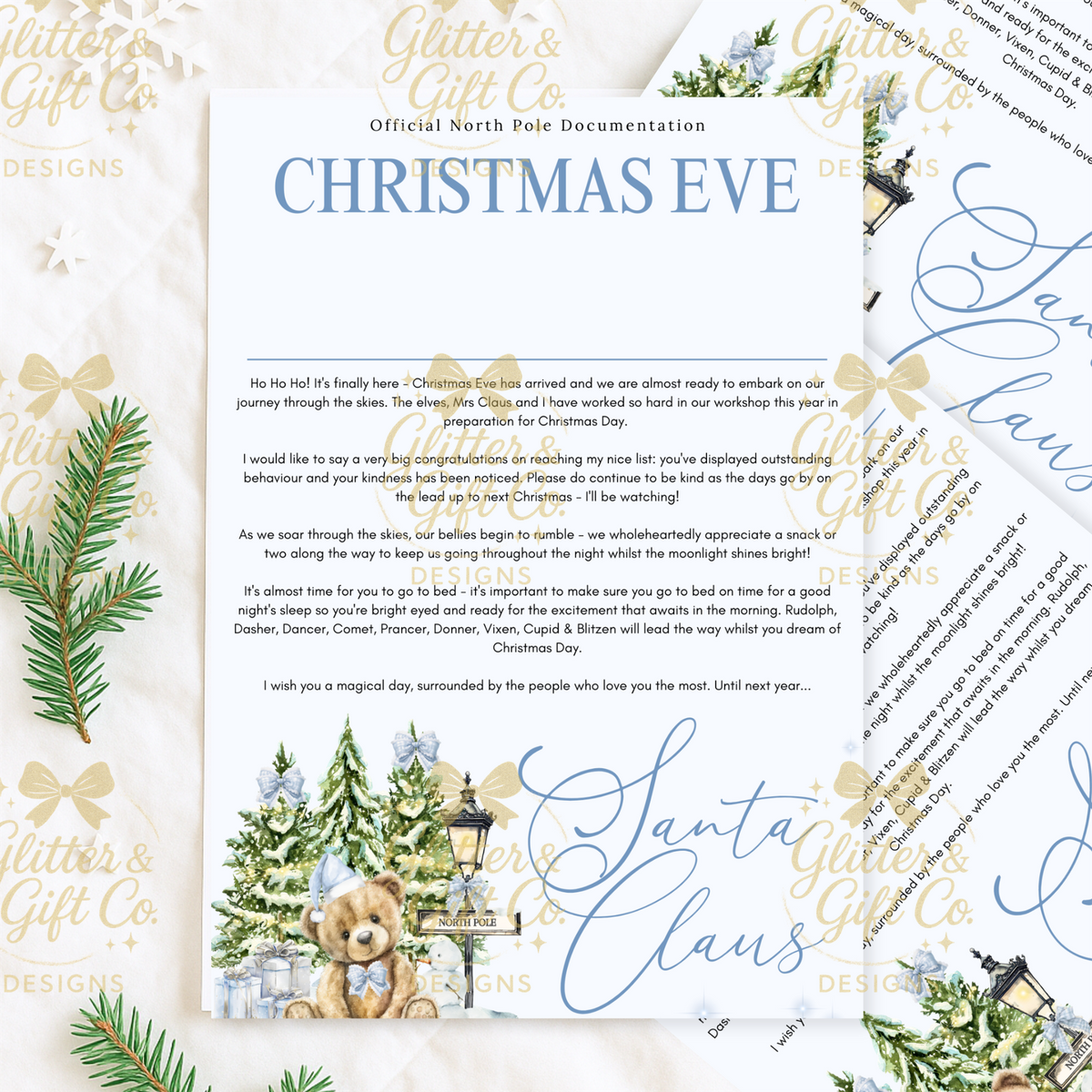 Personalised Christmas Letters & Certificates - Winter Woodland