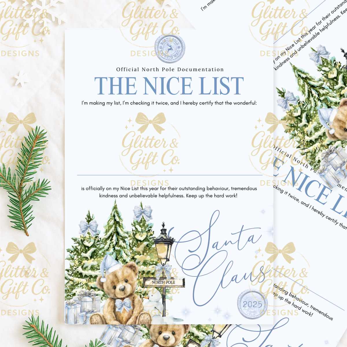 Personalised Christmas Letters & Certificates - Winter Woodland