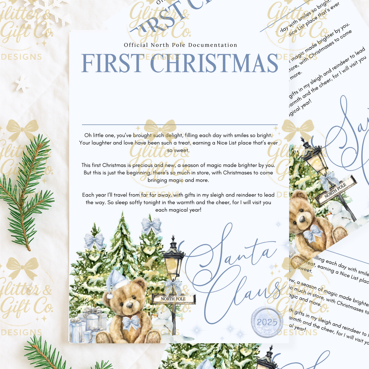Personalised Christmas Letters & Certificates - Winter Woodland
