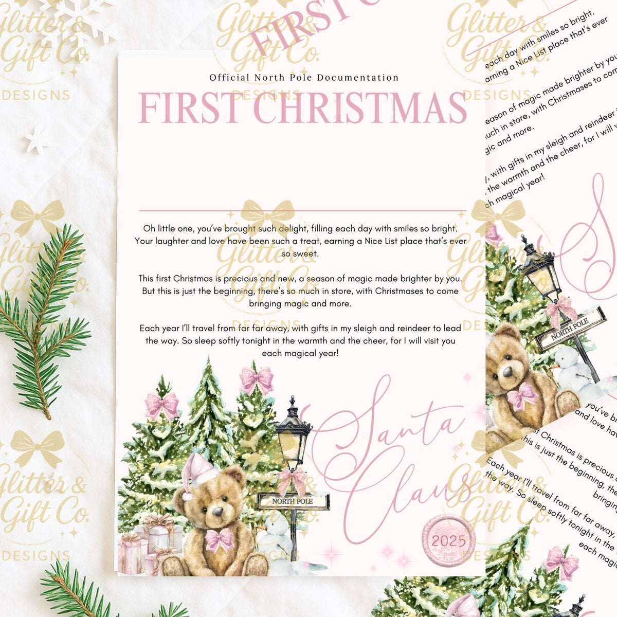 Personalised Christmas Letters & Certificates - Winter Woodland