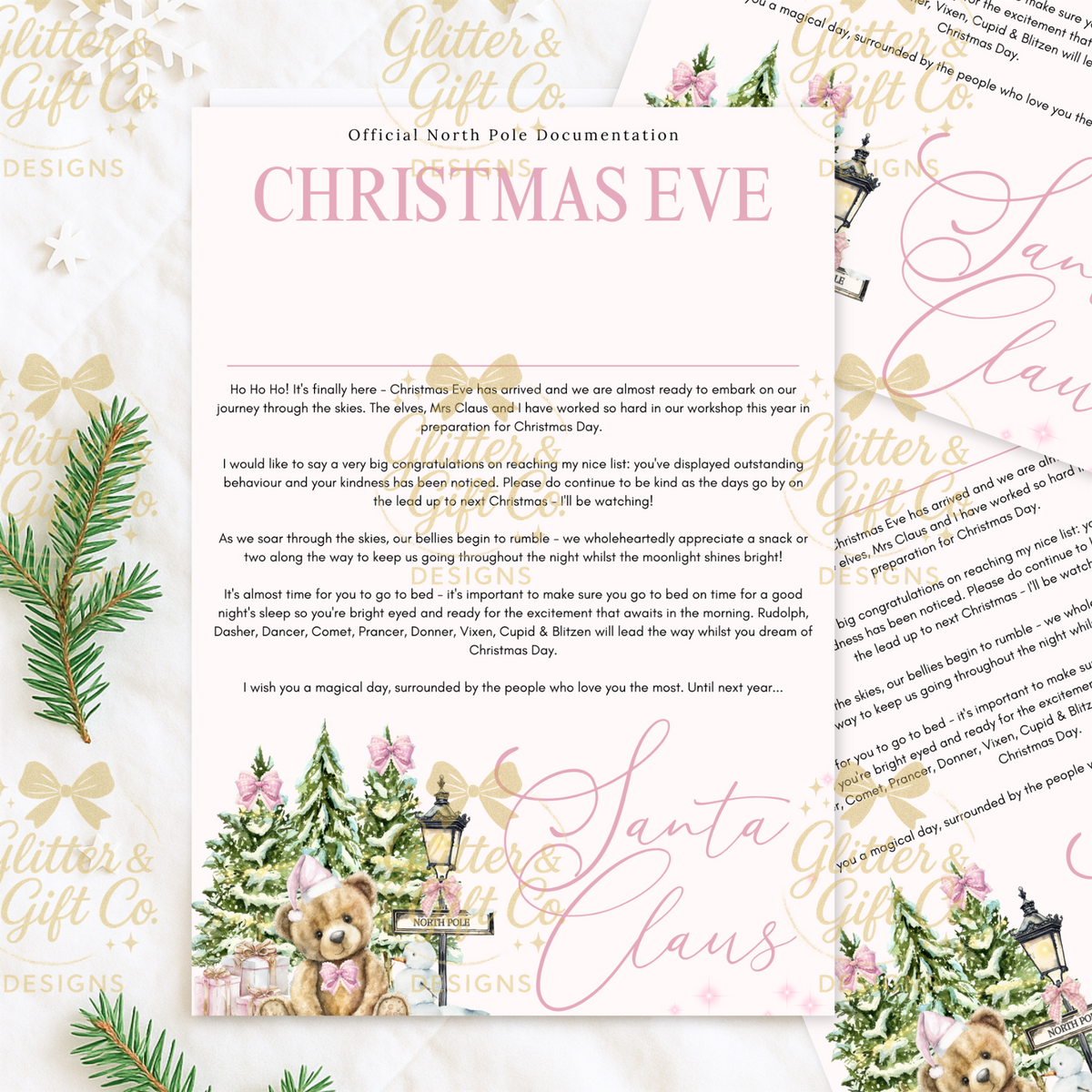 Personalised Christmas Letters & Certificates - Winter Woodland