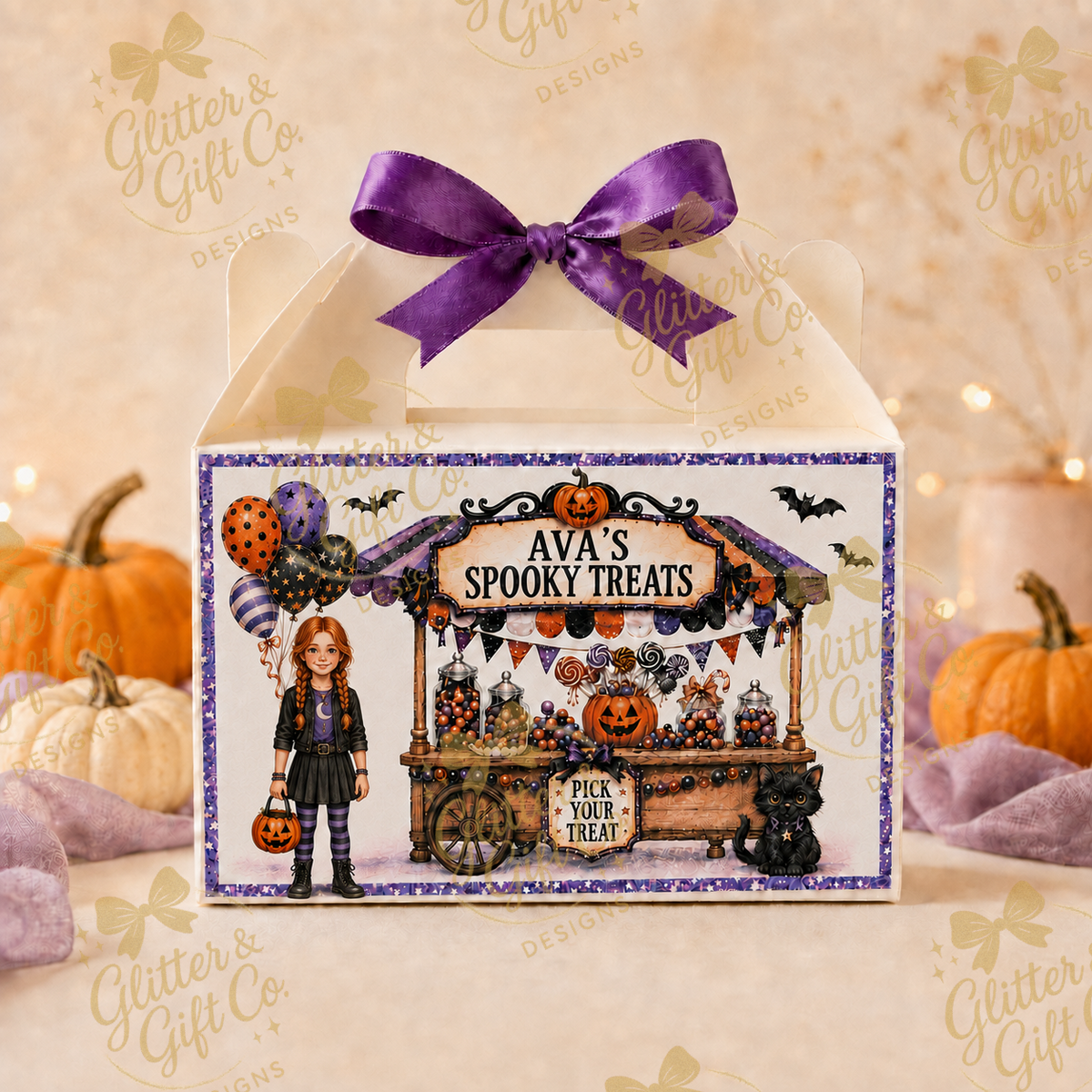 Personalised Halloween Treat Box